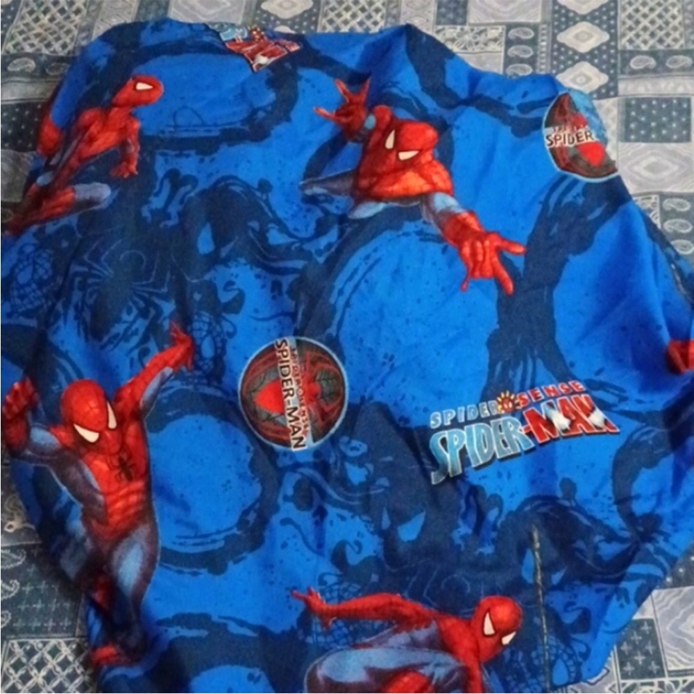 2 Spider-Man themed fitted twin bed sheets